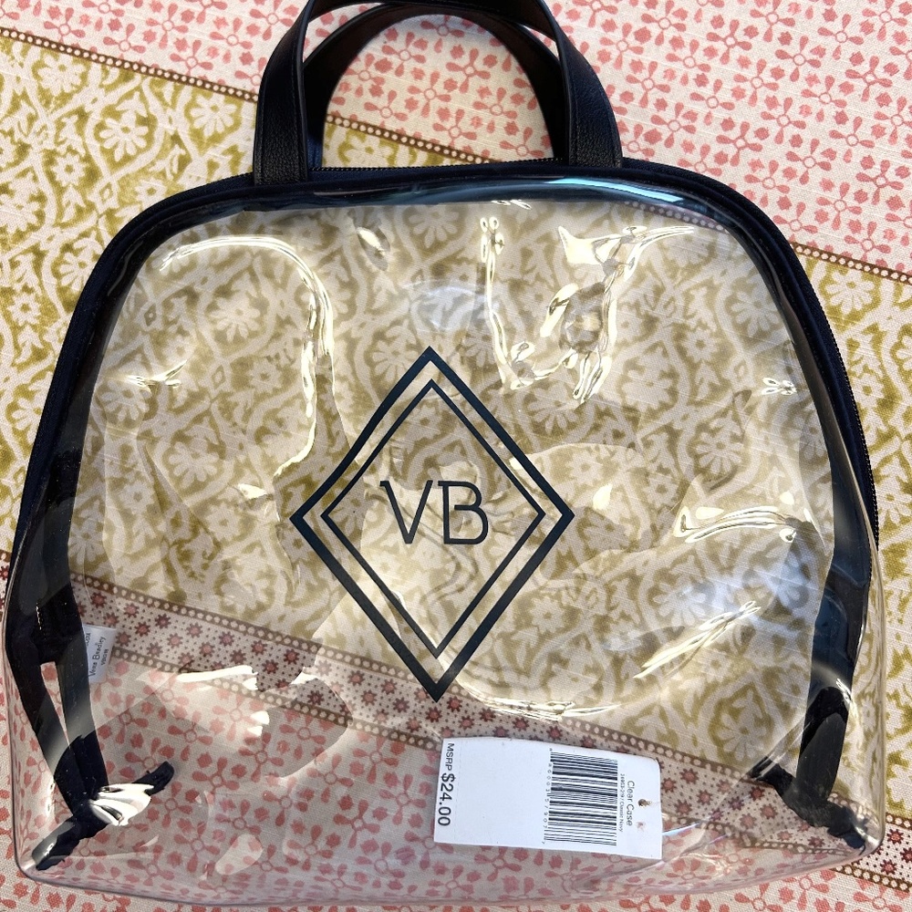 Vera Bradley Clear Cosmetic Bag